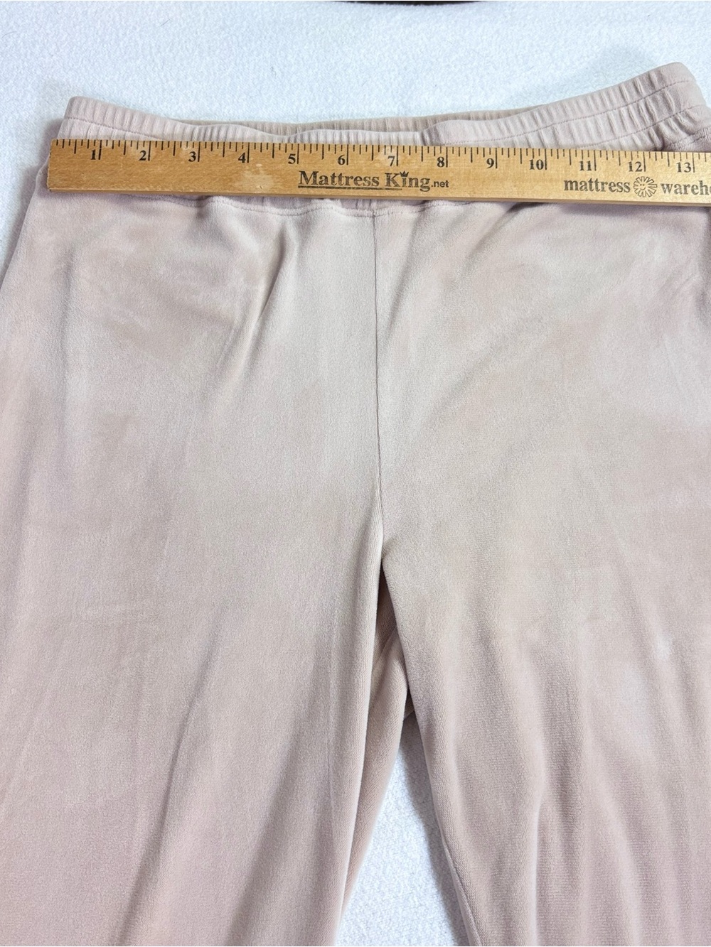Hollister Beige Velour Flare Lounge Pants S Y2K Soft Girl Athleisure Casual Glam - Picture 6 of 10